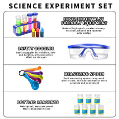 SNAEN chemical materials bottles with labels ready for easy, repeatable experiments