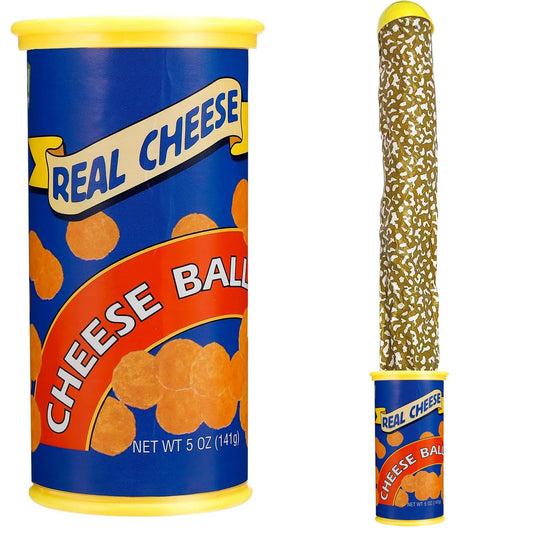 SnaFununy blue prank potato chip can snake ready to surprise party guests