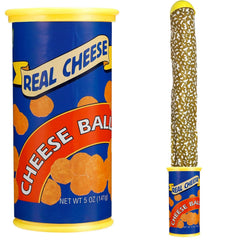 SnaFununy blue prank potato chip can snake ready to surprise party guests