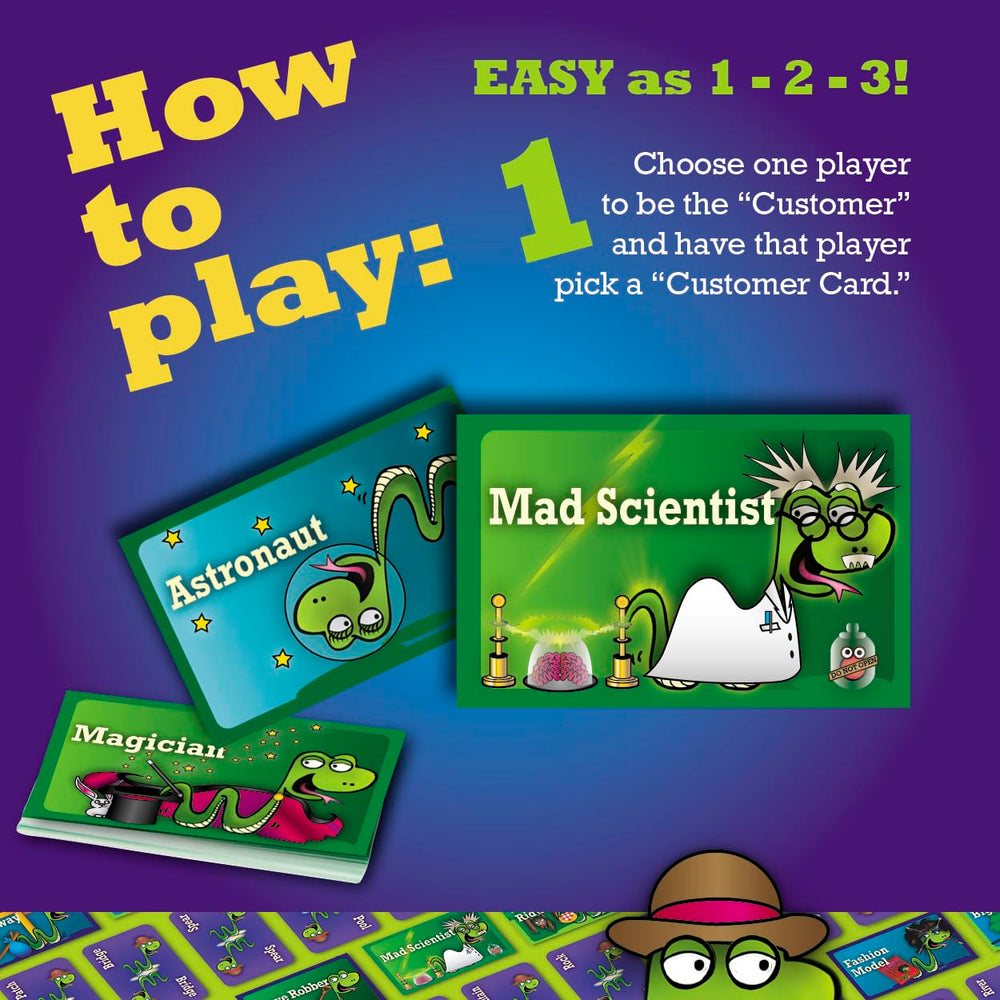 SNAKE OIL customer cards ready for lively role-play rounds.