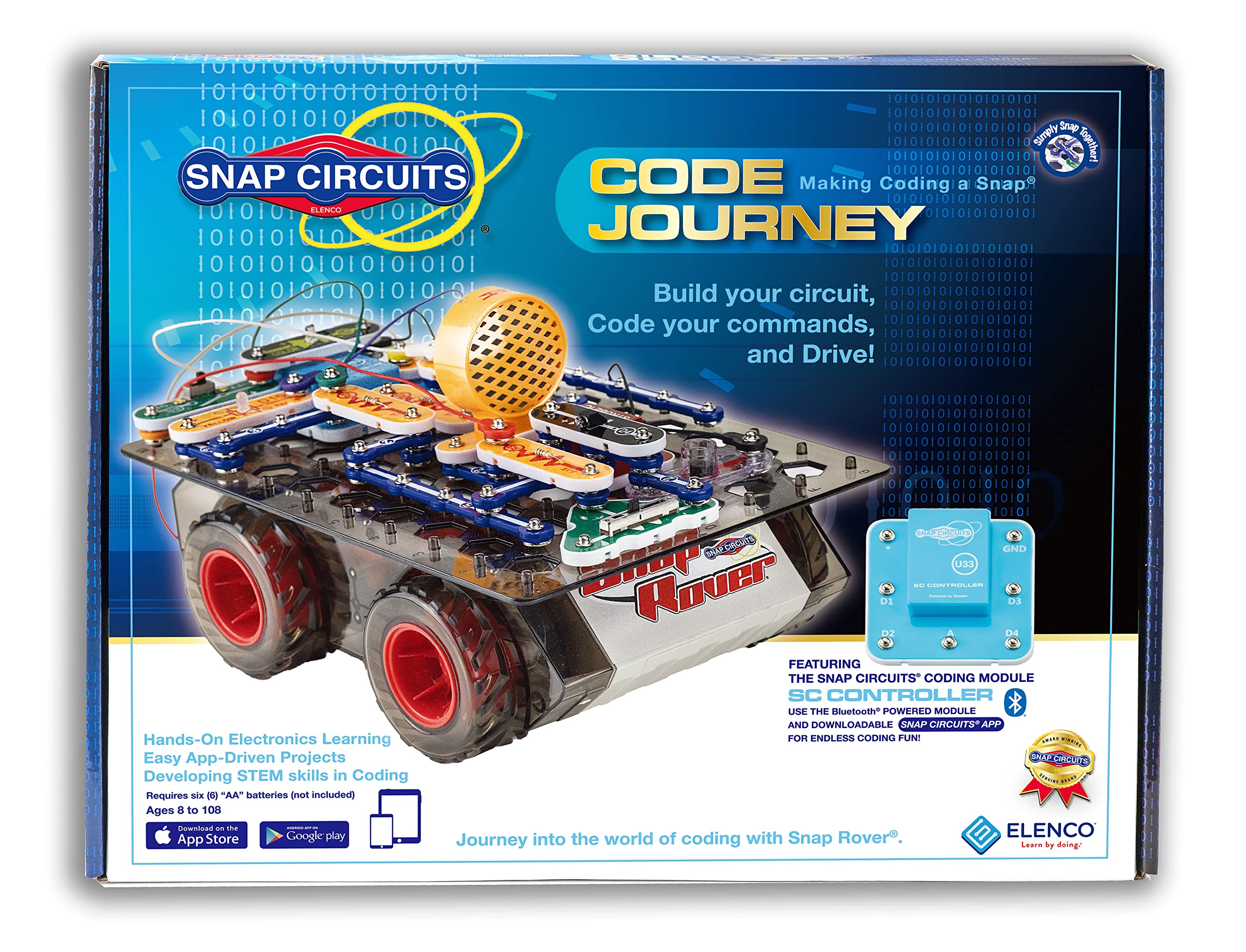 Snap Circuits Code Journey instruction book guiding projects step by step.