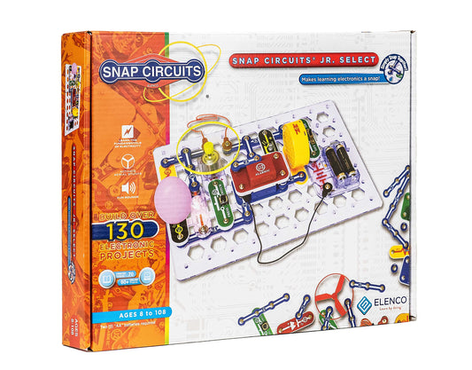 Snap Circuits Jr. Select kit with colorful parts for hands-on learning
