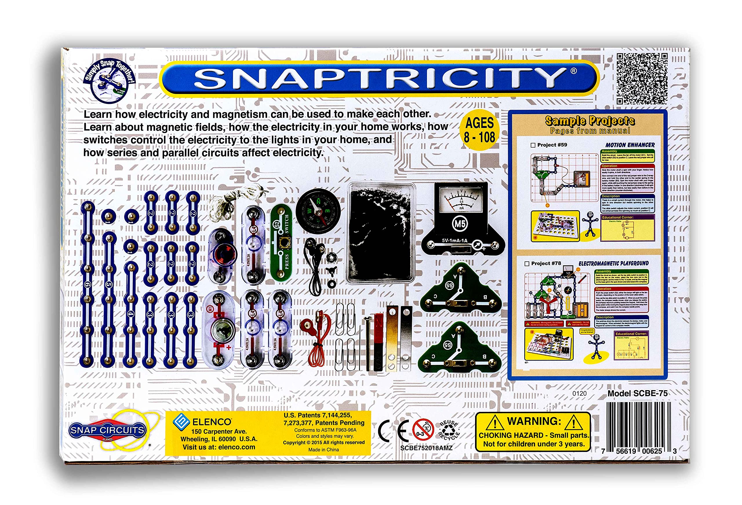 Snap Circuits Snaptricity switches and fan module—learn circuit control safely.