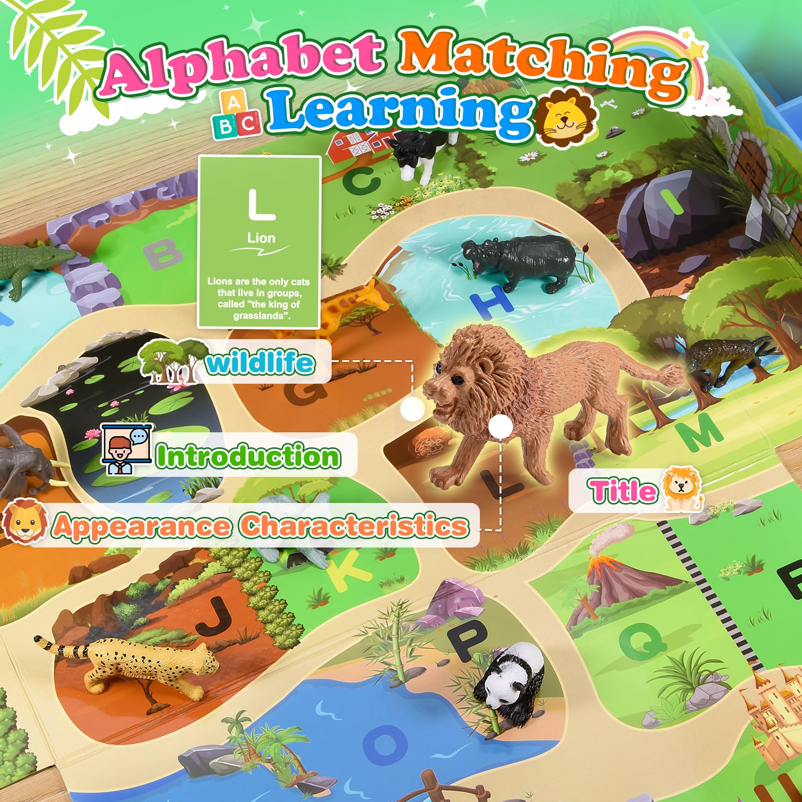 SnapGlowz counting and recognition play with farm animals