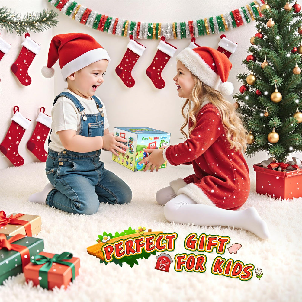SnapGlowz gift-ready farm toy set ideal for birthdays and classroom activities.
