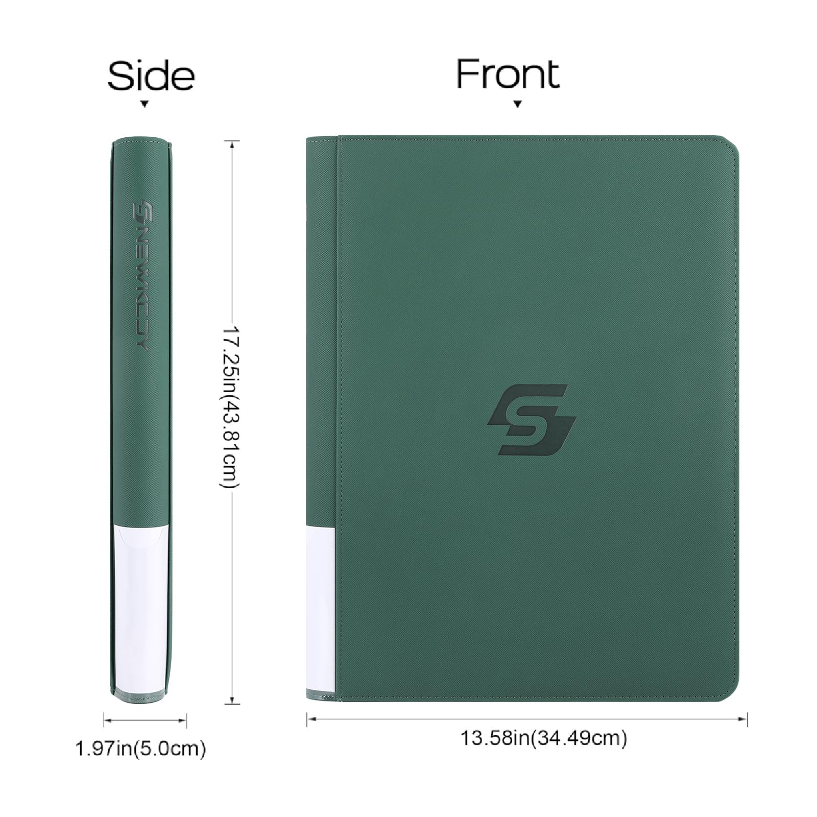 Snekdy binder features 32 double-size pages for expanded storage