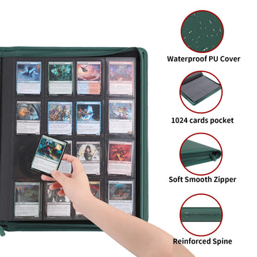 Snekdy binder side-loading pages for easy card access