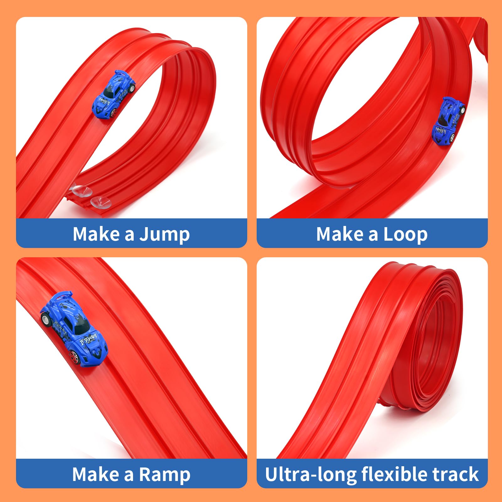 Snidov waterproof track ideal for bath or beach play.