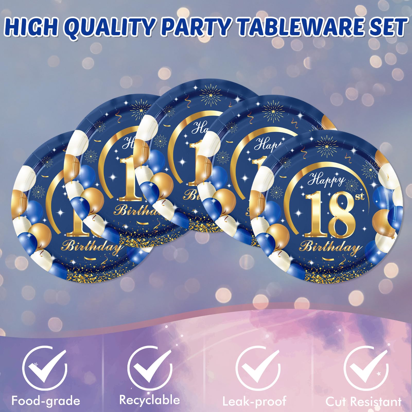 SNIMICS blue-gold ornament design adds festive flair to the party