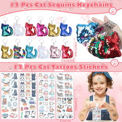 SNLN sequin keychains add whimsy to backpacks with cat sparkle