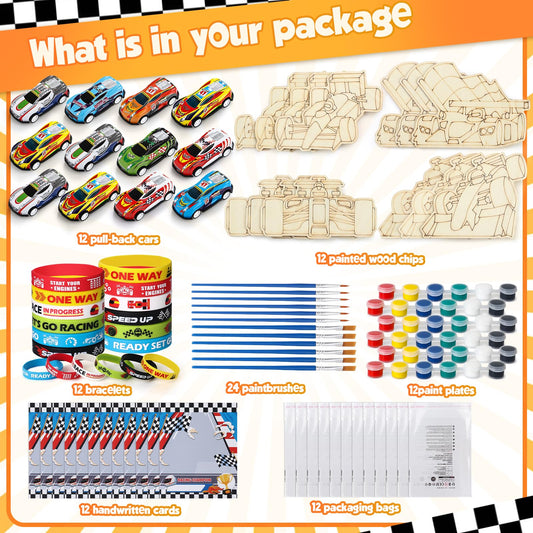 SNLN mini pull-back race cars for playtime or prizes.