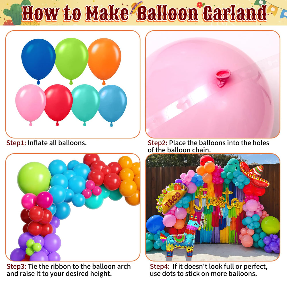 SNLN rainbow balloons provide a vibrant base for décor