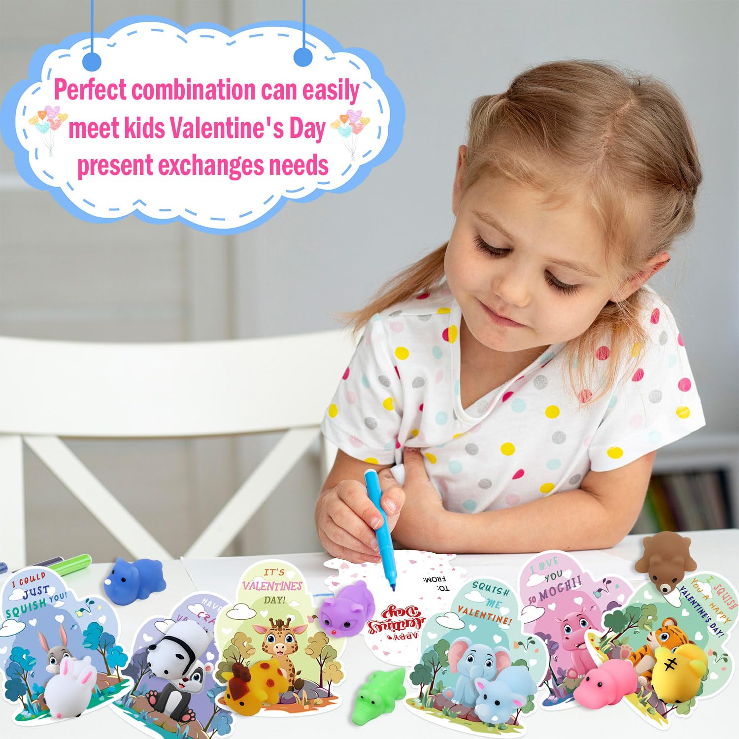 SNMEIKUN valentines cards kids with 10 designs provide colorful, bright messaging.