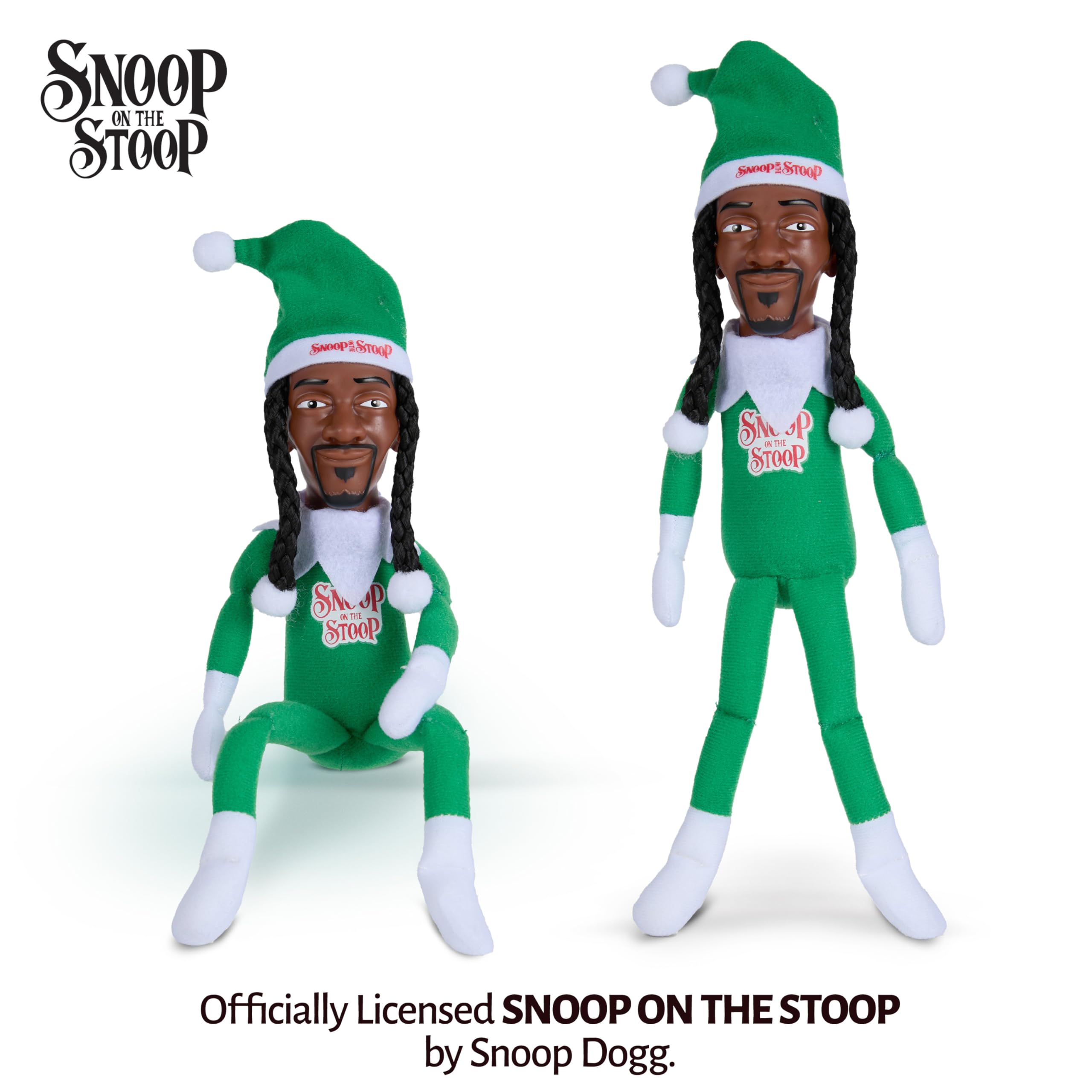 Snoop Dogg Snoop on the Stoop blinged edition elf adds stylish holiday flair.