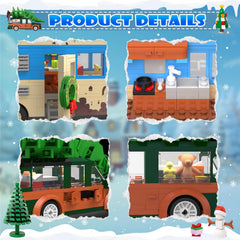 Snow Village Building Set Christmas tree and decorations for festive scenes