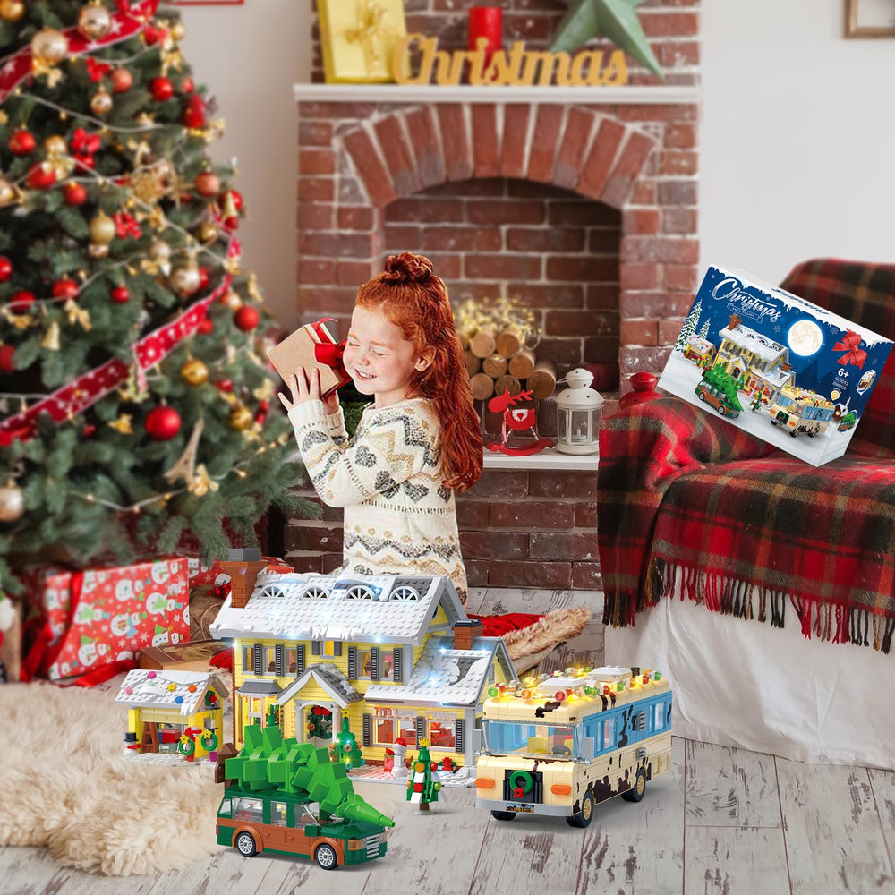 Snow Village Building Set printed instructions aid smooth assembly and planning