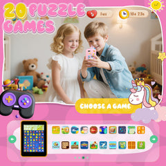 SnowCinda 2.8 inch touchscreen display shows kid-friendly interface