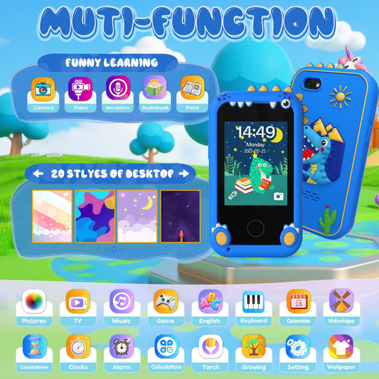 SnowCinda Kids Smart Phone dual cameras highlight creative photo moments for kids