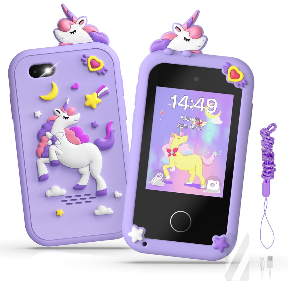 SnowCinda unicorn themed kid smart phone toy inspires imaginative play