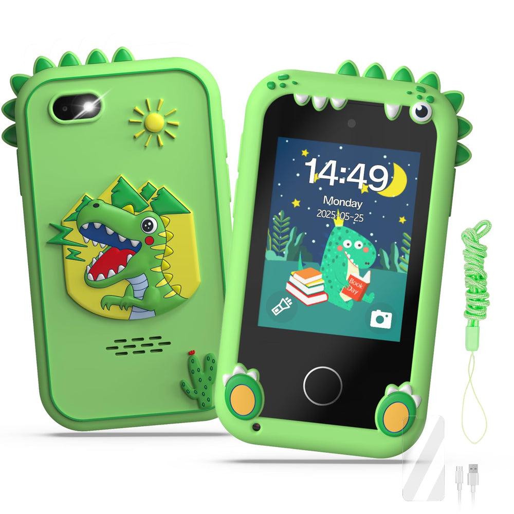 SnowCinda Kids Smart Phone with unicorn theme for imaginative play and safe screen time.
