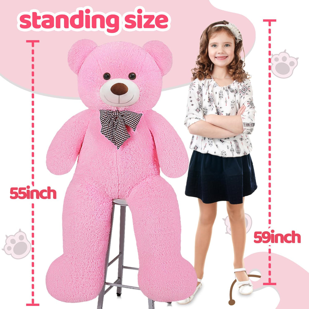 Snowolf Giant Pink Teddy Bear arrives in a gift box ready for gifting.