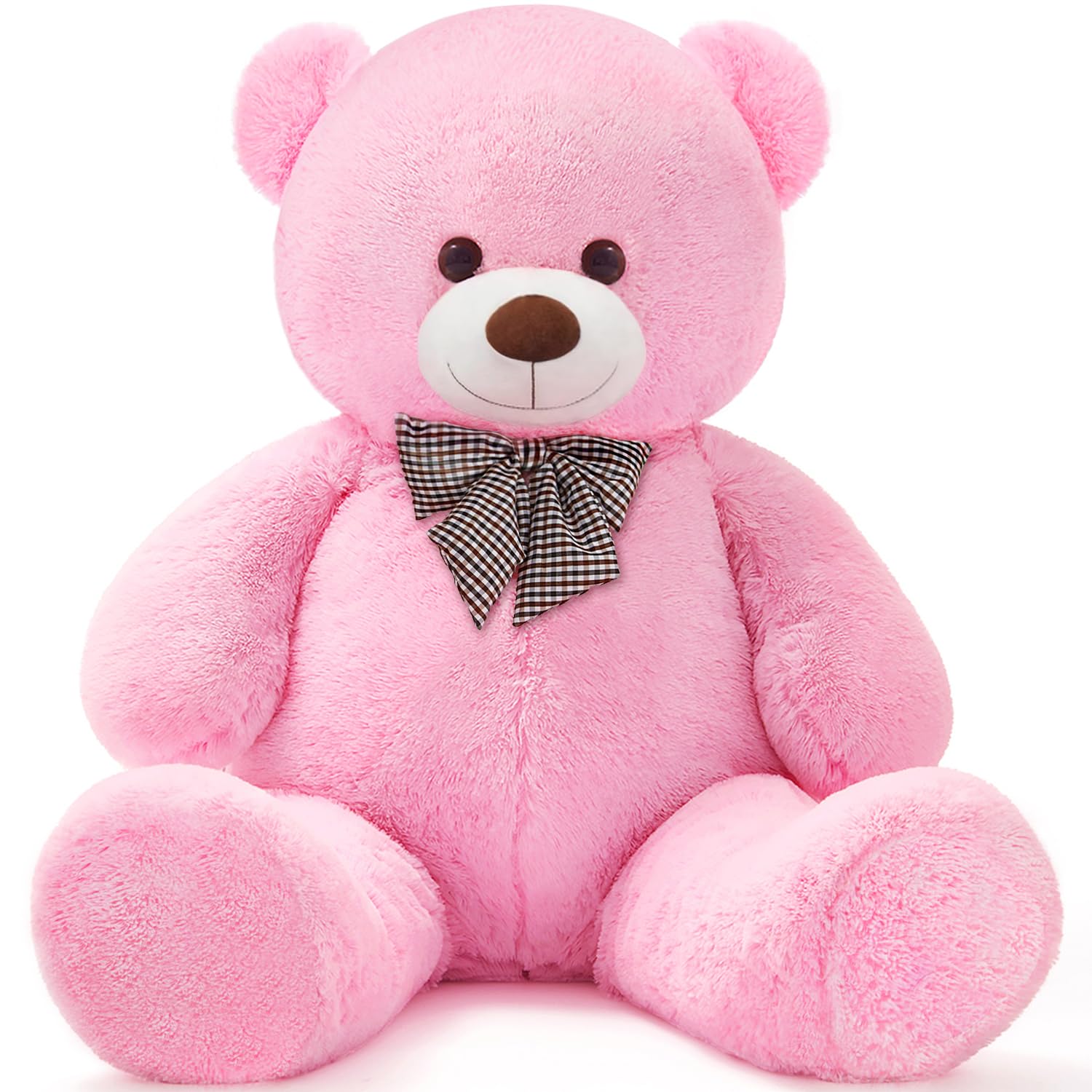 SNOWOLF teddy plush close-up emphasizes fluffy texture and safe materials