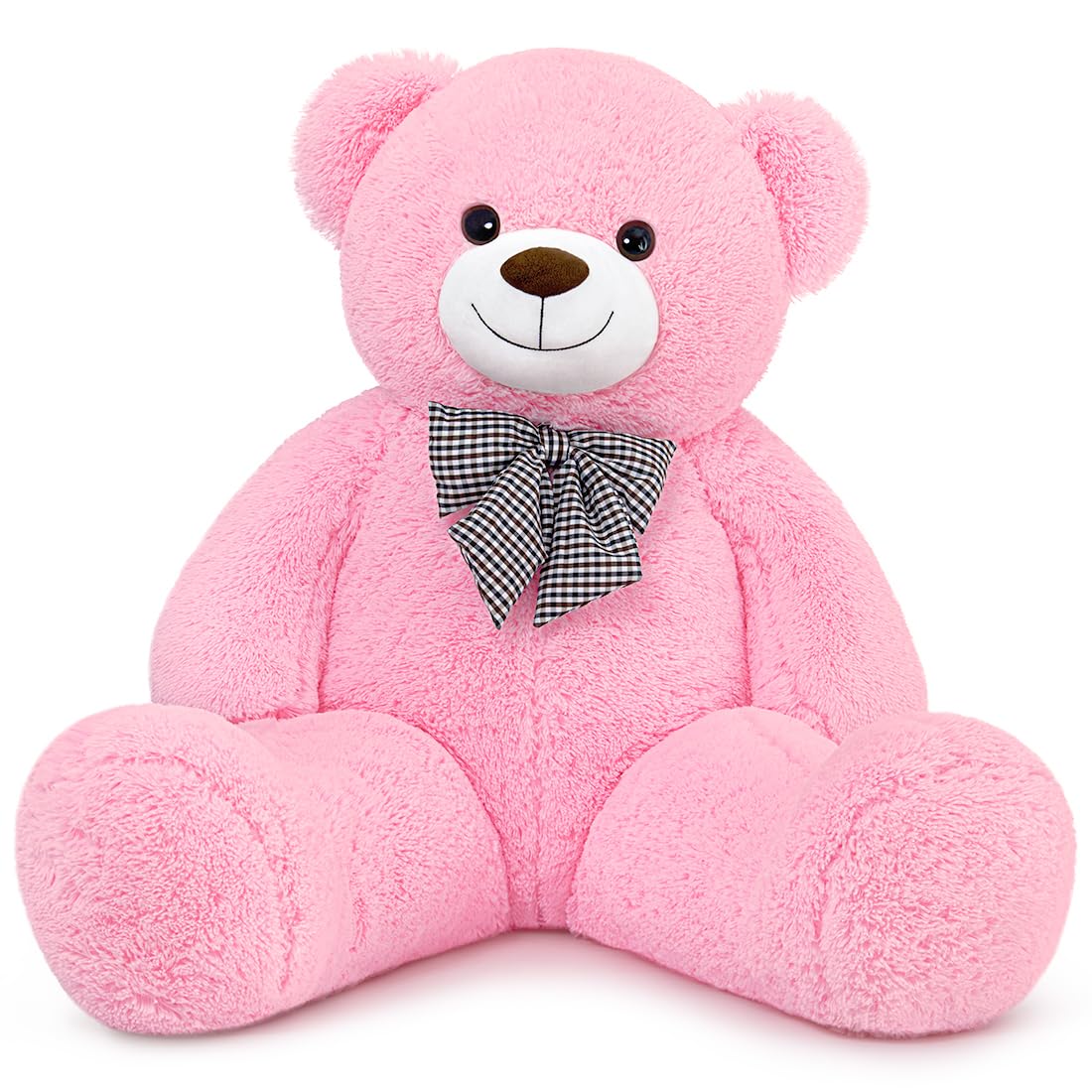Snowolf Giant Pink Teddy Bear soft plush texture ideal for hugs and play.