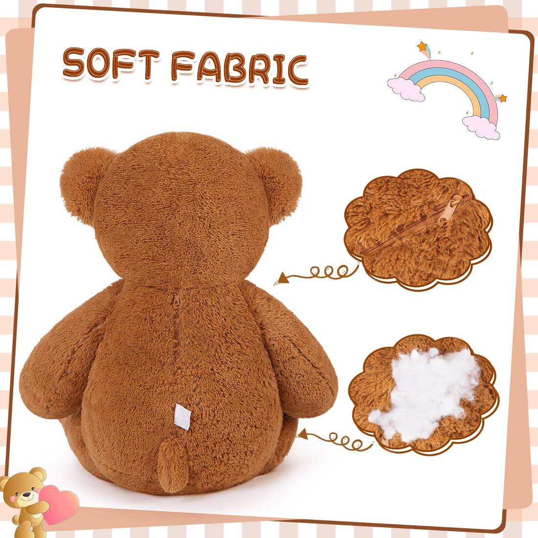 SNOWOLF plush fabric close-up highlighting soft texture and eco-friendly touch