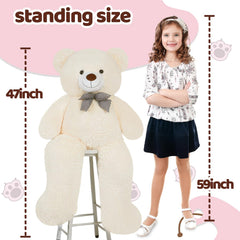 SNOWOLF soft plush teddy toy, 5 pounds, perfect for hugs and comfort.
