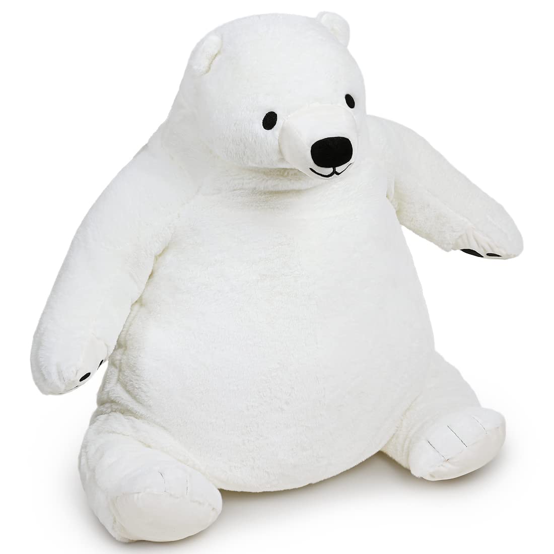 SNOWOLF Djungelskog Bear 60 cm close-up fur texture for comforting feel.