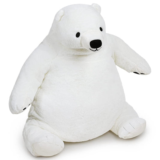 SNOWOLF Djungelskog Bear 60 cm close-up fur texture for comforting feel.