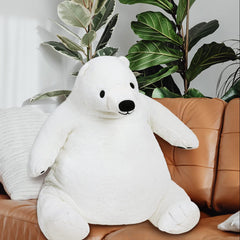 SNOWOLF Djungelskog Bear vacuum packaging opened to fluff up.