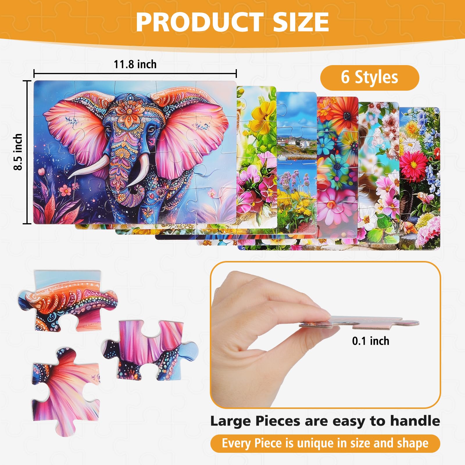 snspolt dementia puzzles poster included to aid visual recognition during play