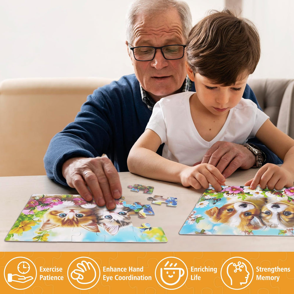 snspolt large-piece seniors puzzle emphasizes simple handling and focus