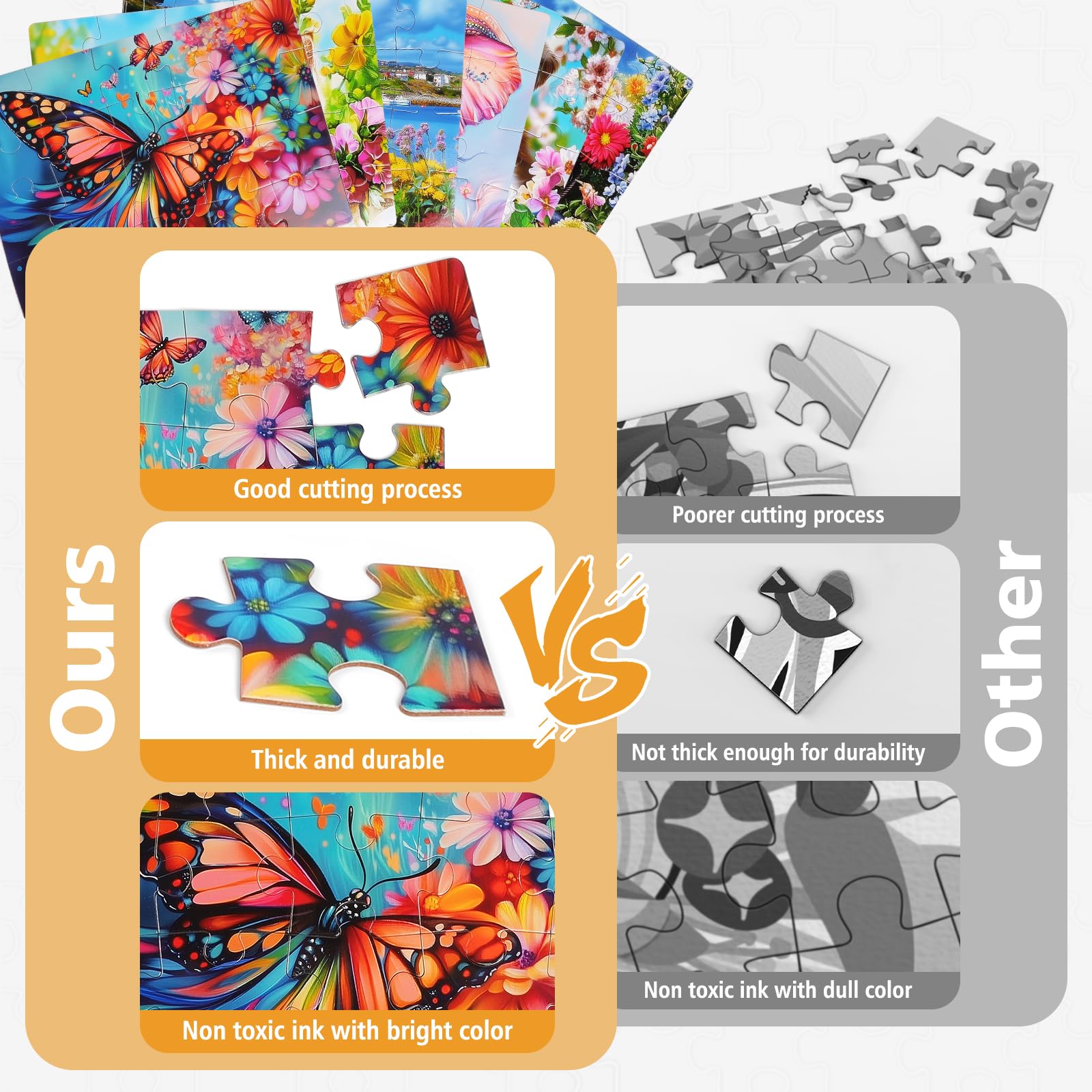snspolt senior puzzle storage bags six-pack keeps puzzles organized