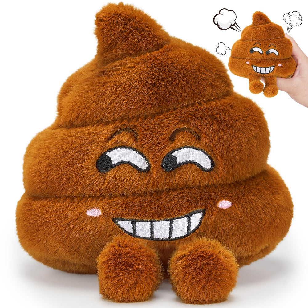 SnugBibble fart poop plush toy with sounds for instant home laughter.