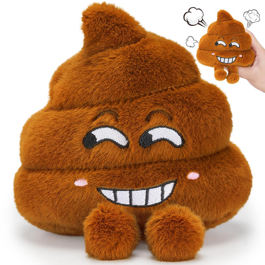 SnugBibble fart poop plush toy with sounds for instant home laughter.