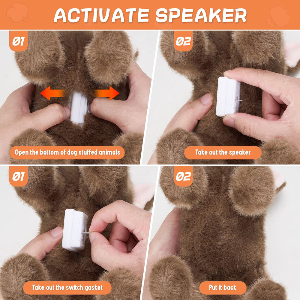 SnugBibble farting dog plush packaging shot hints at unboxing fun and social sharing.