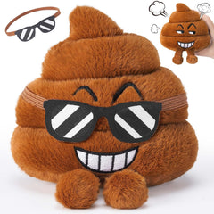 SnugBibble farting poop plush toy with soft fabric for cuddly fun and laughter.