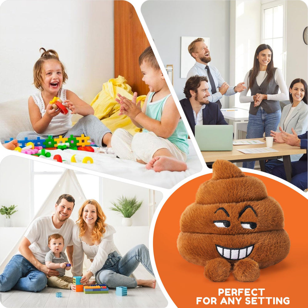 SnugBibble plush toy on a desk for office decor and lighthearted pranks.