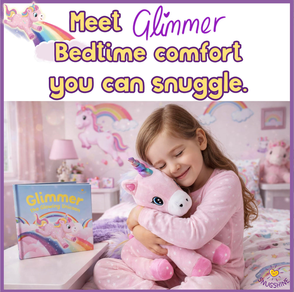 SNUGSHINE Gift Box makes this unicorn set ready for gifting.