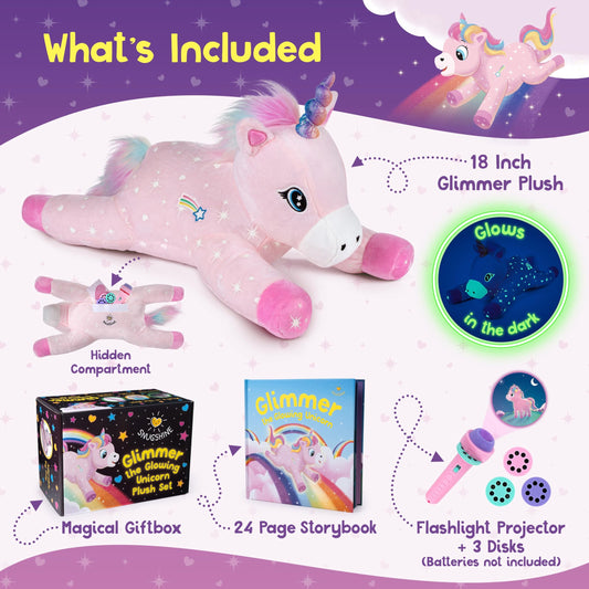 SNUGSHINE Glow Unicorn Book for nightly routines and brave bedtime reading.