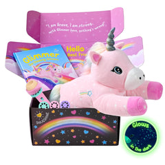 SNUGSHINE Glow Unicorn Plush offers comforting bedtime companionship with a soft, magical glow.
