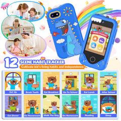 SNWIDA kids smart phone dual cameras enable creative photo moments.