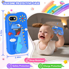 SNWIDA kids smart phone silicone case protects during playtime adventures.