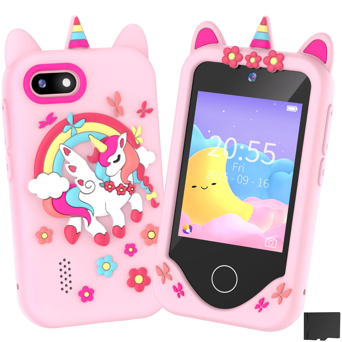 SNWIDA Kids Smart Phone front view with 2.8-inch touchscreen for easy use.