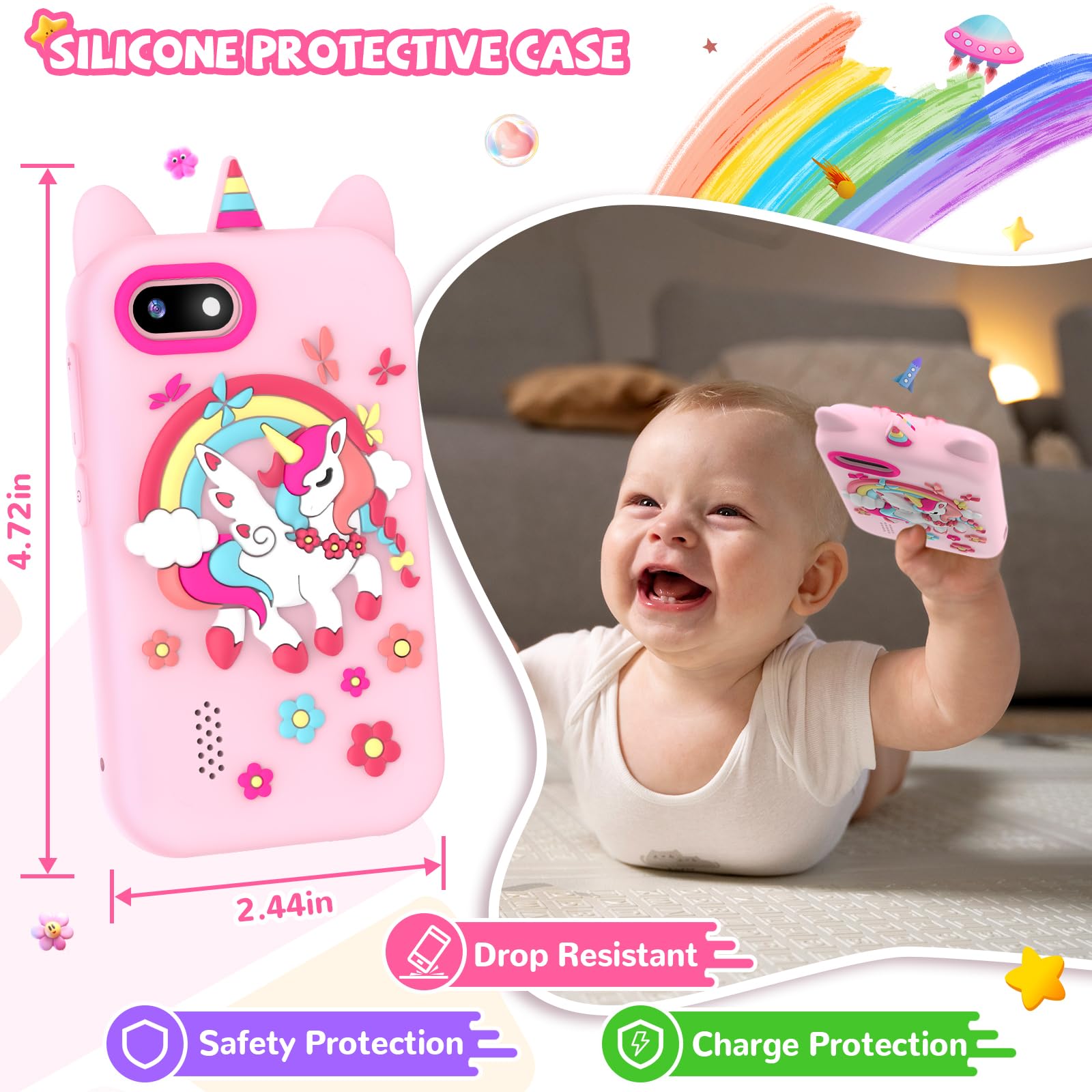 SNWIDA Kids Smart Phone in use by a child for learning and play.