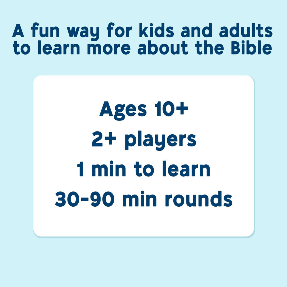 SO YOU THINK YOU KNOW THE BIBLE plays well with ages 10+, a friendly gift option.