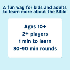 SO YOU THINK YOU KNOW THE BIBLE plays well with ages 10+, a friendly gift option.