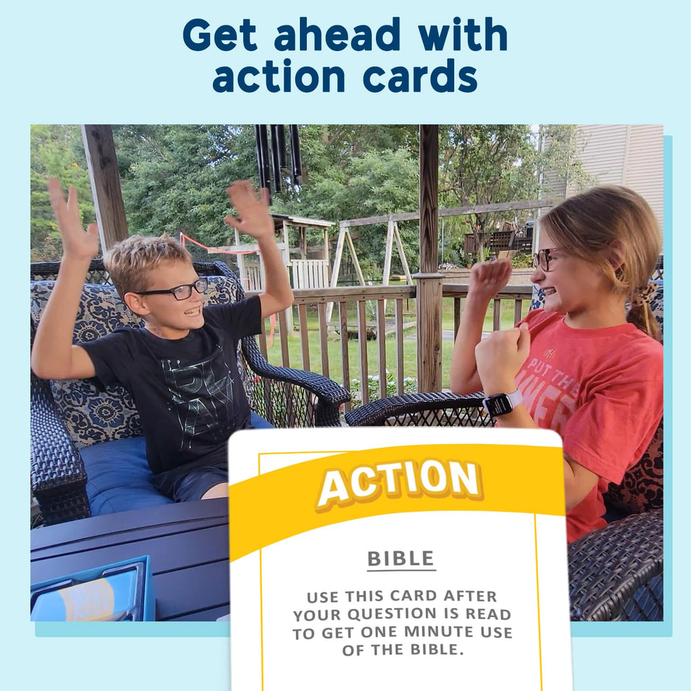 SO YOU THINK YOU KNOW THE BIBLE categories on display, enriching game variety for large groups.